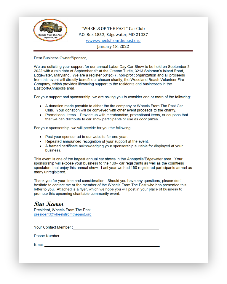 Sponsorship Letter for 2022 Annual Car Show.pdf
